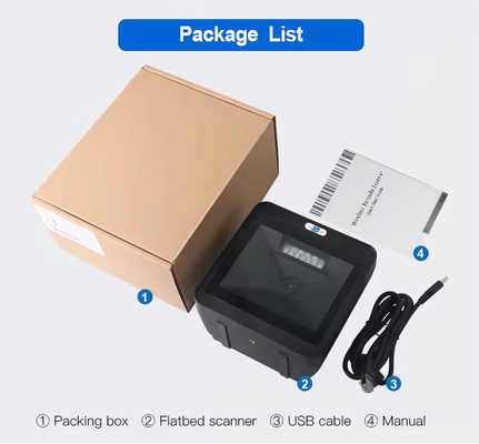 Un scanner de code à barres de bureau à un million de pixels à haute vitesse, lecteur de code à barres 2D sans mains DP8550