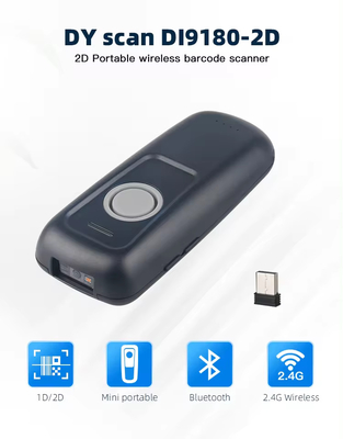 Scanner de codes à barres sans fil 2D Portable Lecteurs de codes à barres Haute vitesse de décodage
