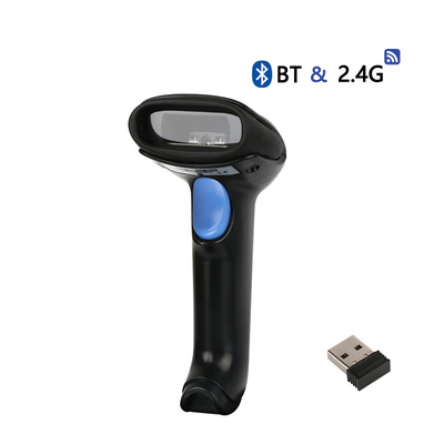 Scanner de codes à barres sans fil Bluetooth 1D 2.4G Durable en usage et haute performance