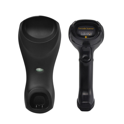 512k stockage 1600mAh batterie Scanner de code à barres sans fil 2D avec berceau de charge pour les chaînes de vente au détail