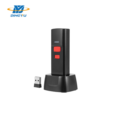 Scanner de codes à barres portable sans fil 2D avec vitesse de décryptage de 25 cm/s et dock de charge