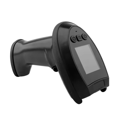 2.4G Scanner de codes à barres portatif sans fil avec écran et balayage automatique