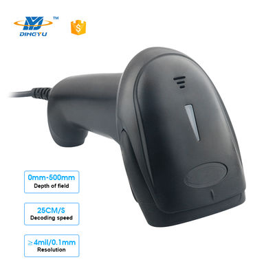 Scanner de code-barres 2D portable avec Bluetooth, CMOS 640*480, 32 bits, 300 scans/sec, pour point de vente de supermarché