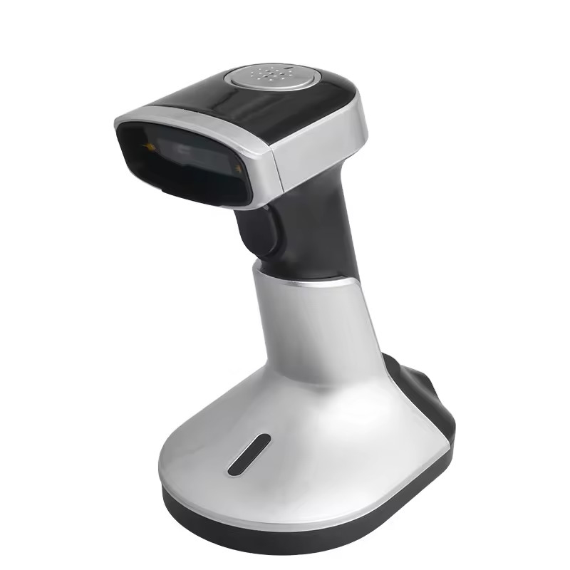 Numériseur de codes à barres 1D Qr avec chargeur USB Lecteur de codes à barres Bluetooth