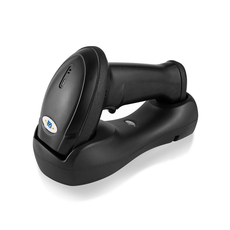 512k stockage 1600mAh batterie Scanner de code à barres sans fil 2D avec berceau de charge pour les chaînes de vente au détail